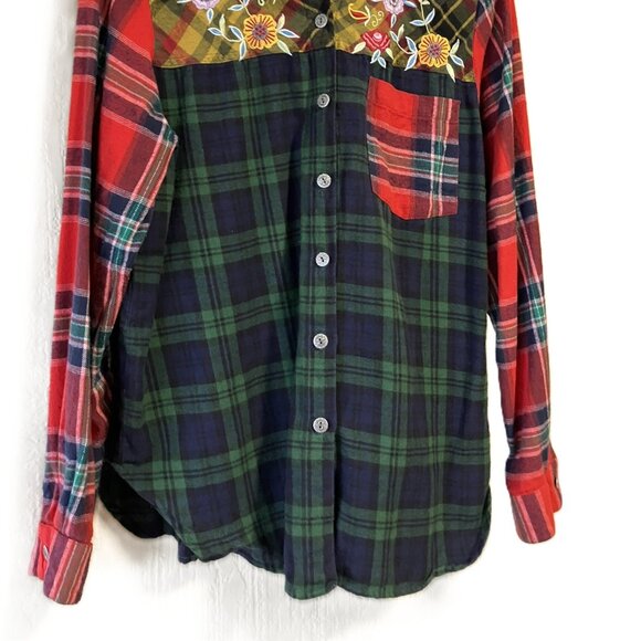 Blair Women's Multi Color Flannel Shirt - Picture 2 of 6